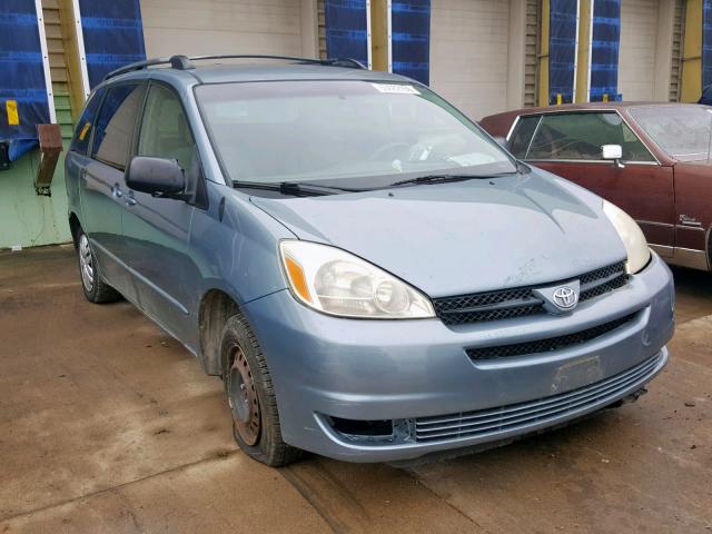 5TDZA23C84S200116 - 2004 TOYOTA SIENNA CE BLUE photo 1