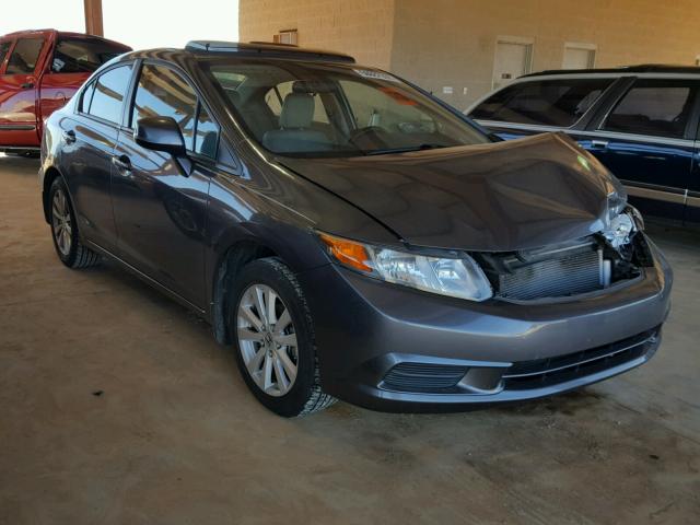 19XFB2F98CE025584 - 2012 HONDA CIVIC EXL GRAY photo 1