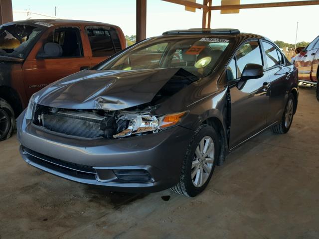 19XFB2F98CE025584 - 2012 HONDA CIVIC EXL GRAY photo 2