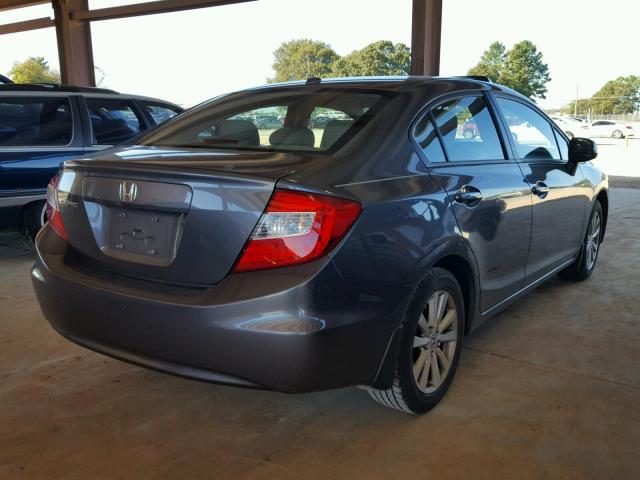 19XFB2F98CE025584 - 2012 HONDA CIVIC EXL GRAY photo 4