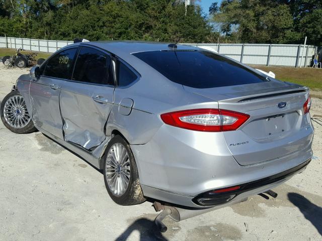 3FA6P0K97GR174505 - 2016 FORD FUSION TIT SILVER photo 3