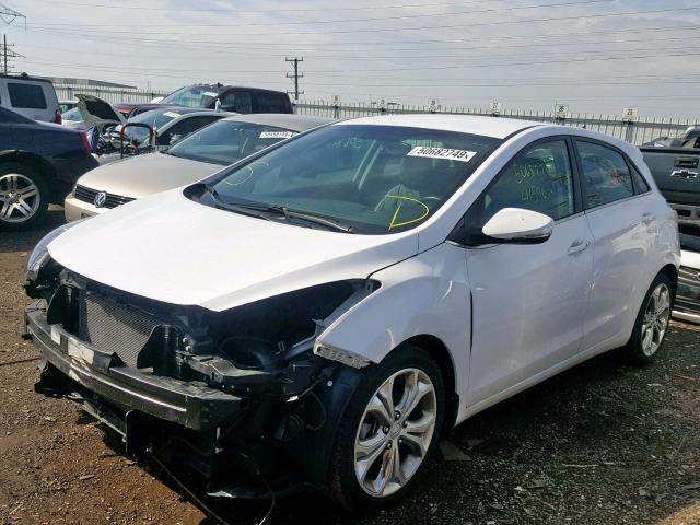 KMHD35LH2EU159508 - 2014 HYUNDAI ELANTRA GT WHITE photo 2