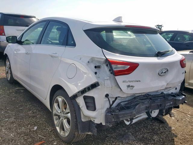 KMHD35LH2EU159508 - 2014 HYUNDAI ELANTRA GT WHITE photo 3