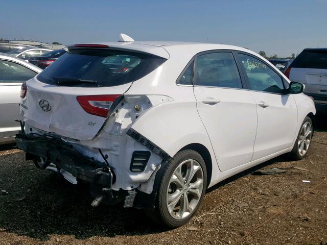 KMHD35LH2EU159508 - 2014 HYUNDAI ELANTRA GT WHITE photo 4