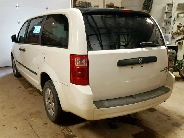 2D4HN11E69R605635 - 2009 DODGE GRAND CARA WHITE photo 3