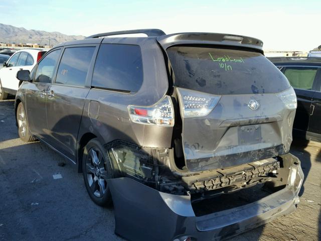 5TDXK3DC4FS566652 - 2015 TOYOTA SIENNA SPO CHARCOAL photo 3