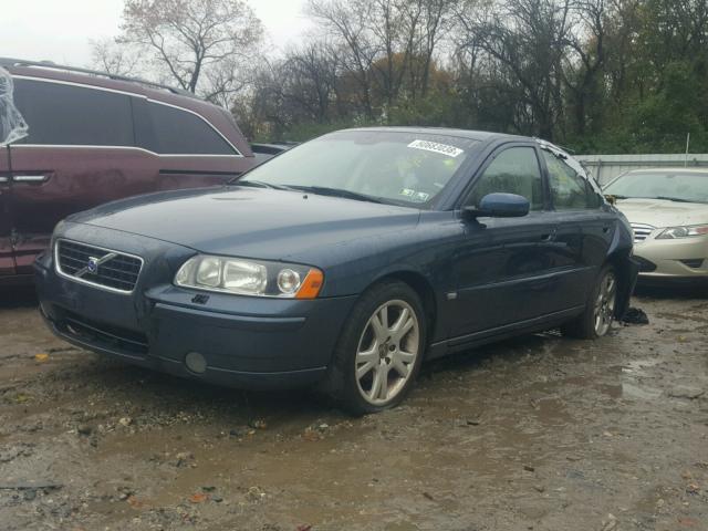 YV1RS592062552219 - 2006 VOLVO S60 2.5T BLUE photo 2