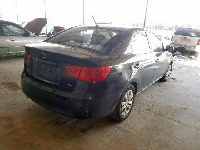 KNAFU4A25A5064574 - 2010 KIA FORTE EX BLACK photo 4