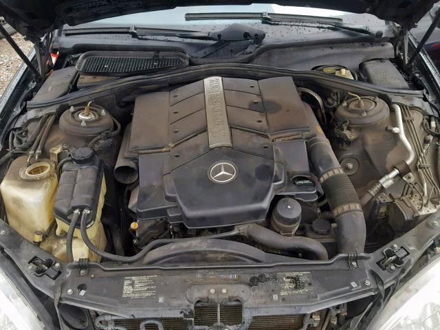 WDBNG70J54A403425 - 2004 MERCEDES-BENZ S 430 BLACK photo 7