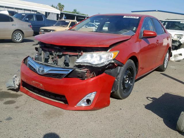 4T1BF1FK8CU521269 - 2012 TOYOTA CAMRY BASE RED photo 2