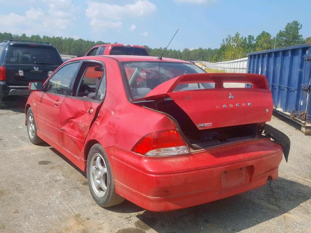 JA3AJ86E03U024829 - 2003 MITSUBISHI LANCER OZ RED photo 3