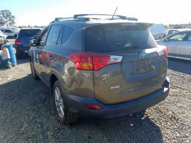 2T3DFREV7EW164020 - 2014 TOYOTA RAV4 LIMIT GRAY photo 3