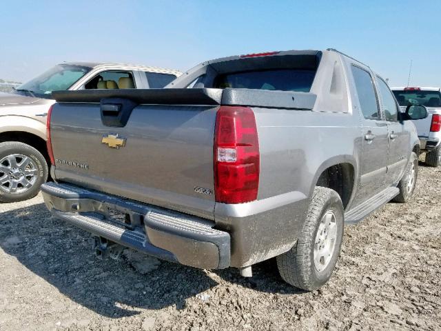 3GNEC12028G123197 - 2008 CHEVROLET AVALANCHE GRAY photo 4