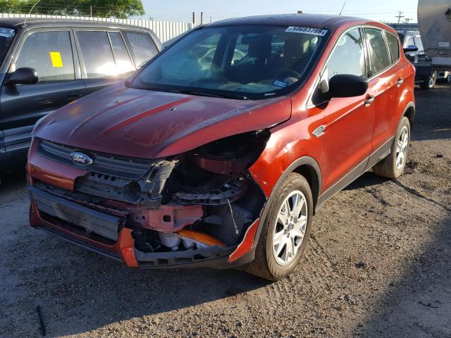 1FMCU0F79EUB61366 - 2014 FORD ESCAPE S RED photo 2