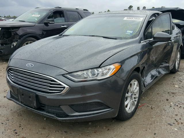 3FA6P0G75JR193598 - 2018 FORD FUSION S CHARCOAL photo 2