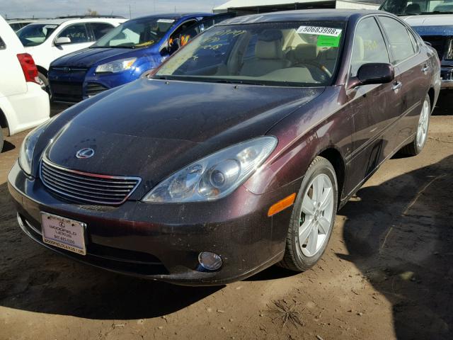 JTHBA30G455079976 - 2005 LEXUS ES 330 MAROON photo 2