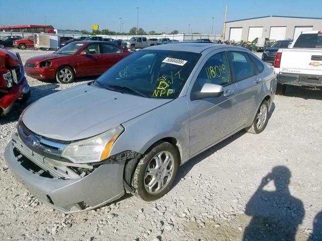 1FAHP36N09W159782 - 2009 FORD FOCUS SES SILVER photo 2