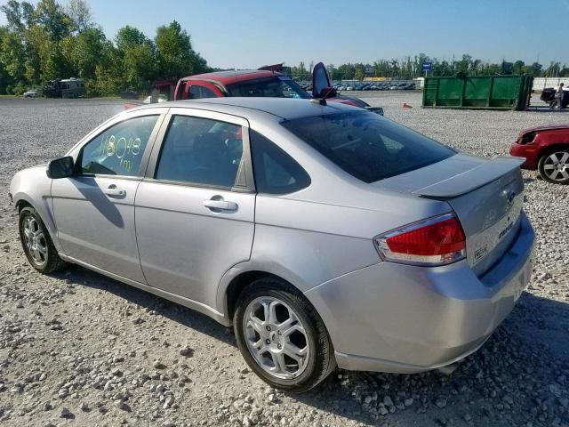 1FAHP36N09W159782 - 2009 FORD FOCUS SES SILVER photo 3