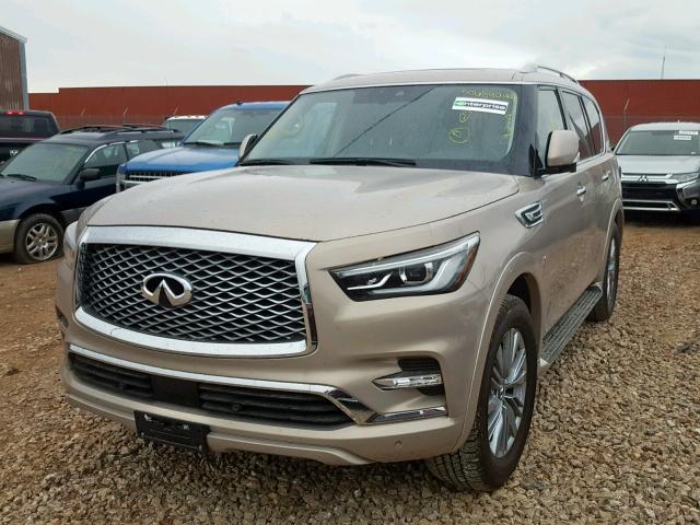 JN8AZ2NE0K9231798 - 2019 INFINITI QX80 LUXE GOLD photo 2