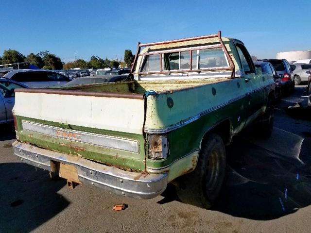 TKY145Z505206 - 1975 GMC PICKUP GREEN photo 4