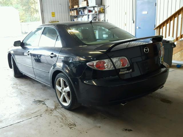 1YVHP80D165M62606 - 2006 MAZDA 6 S BLACK photo 3