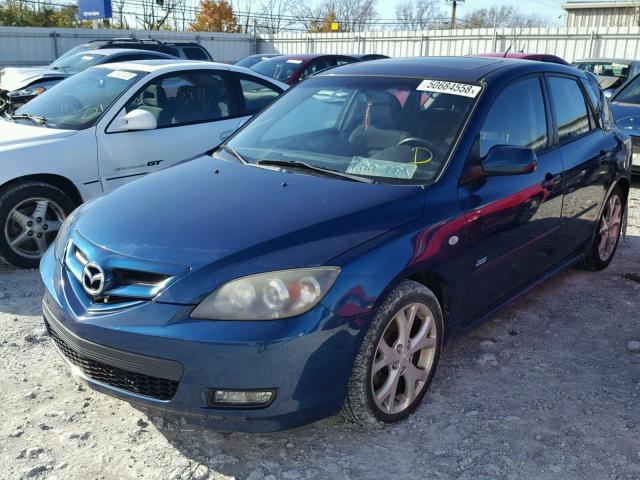 JM1BK143171683859 - 2007 MAZDA 3 HATCHBAC BLUE photo 2