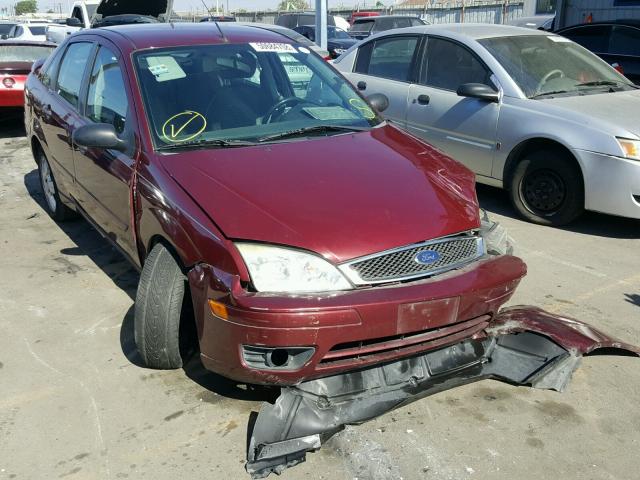 1FAFP34N27W232769 - 2007 FORD FOCUS ZX4 BURGUNDY photo 1