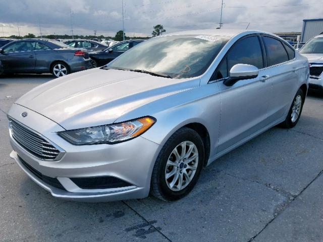 3FA6P0G73HR273752 - 2017 FORD FUSION S SILVER photo 2