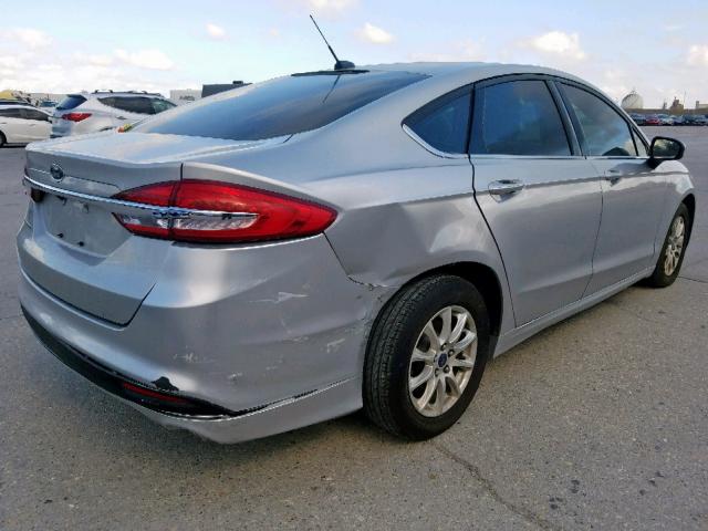 3FA6P0G73HR273752 - 2017 FORD FUSION S SILVER photo 4