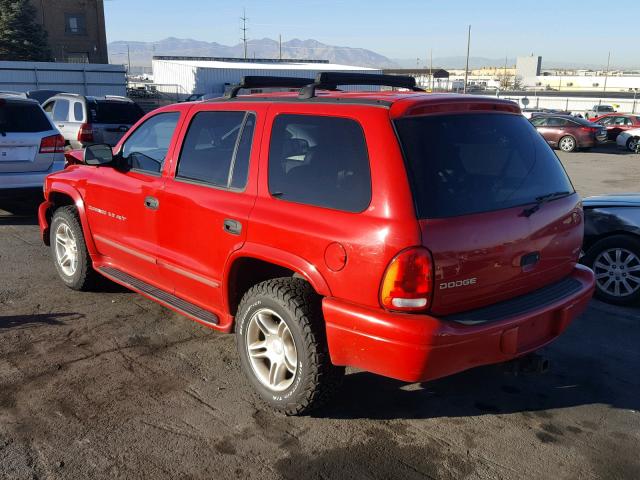 1B4HS28Z71F626796 - 2001 DODGE DURANGO RED photo 3