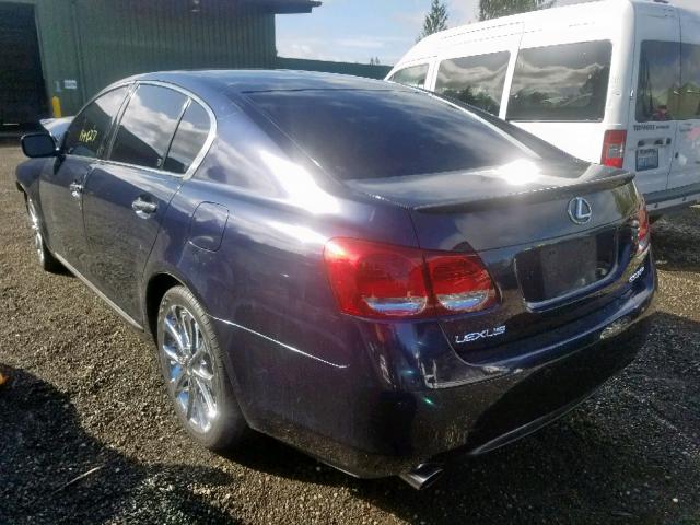 JTHBH96S565028868 - 2006 LEXUS GS 300 BLUE photo 3