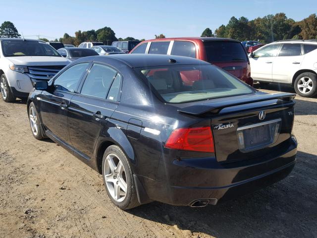 19UUA66214A054788 - 2004 ACURA TL BLACK photo 3