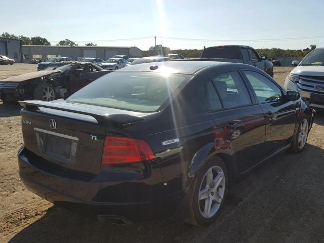 19UUA66214A054788 - 2004 ACURA TL BLACK photo 4