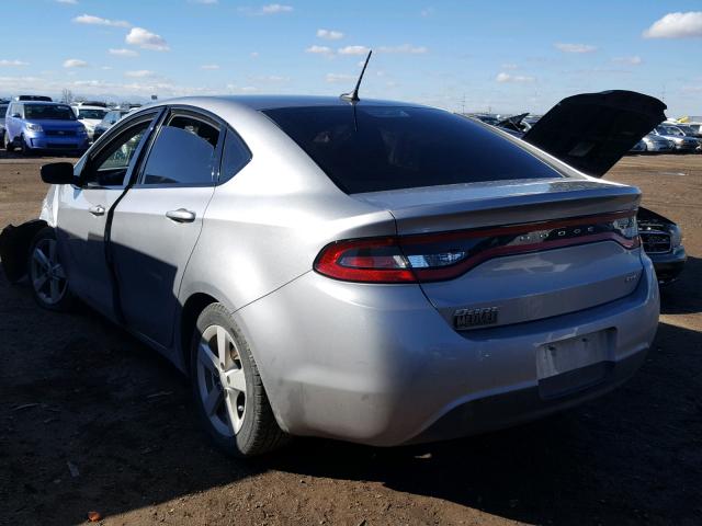 1C3CDFBB9GD635440 - 2016 DODGE DART SXT GRAY photo 3