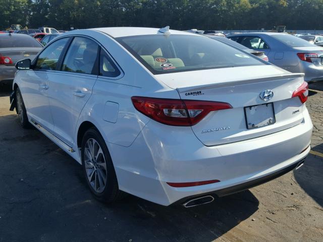 5NPE34AF7FH036416 - 2015 HYUNDAI SONATA SPO WHITE photo 3