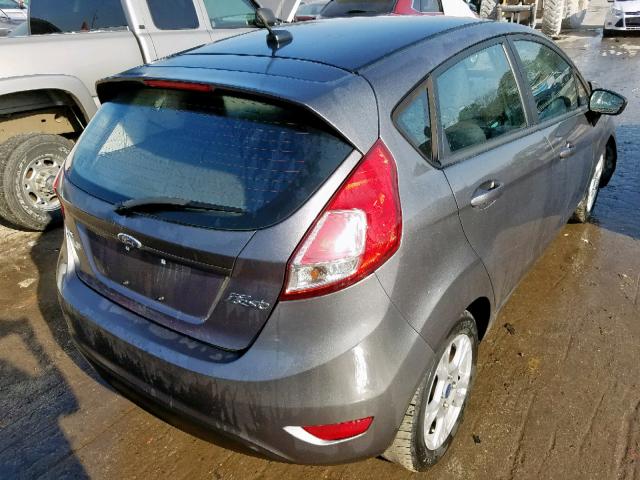 3FADP4EJ8EM243216 - 2014 FORD FIESTA SE GRAY photo 4