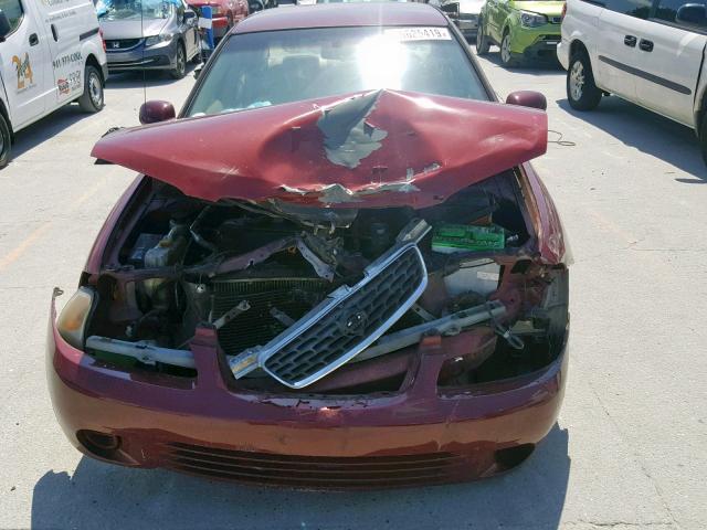 3N1CB51D71L515431 - 2001 NISSAN SENTRA XE BURGUNDY photo 9