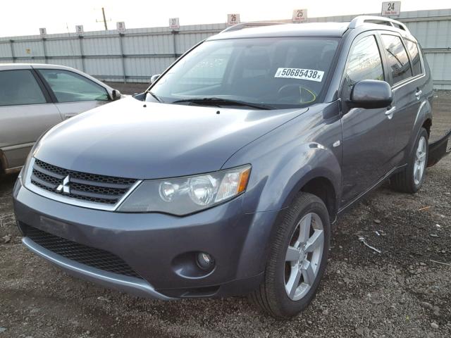 JA4MS41X97Z004210 - 2007 MITSUBISHI OUTLANDER GRAY photo 2