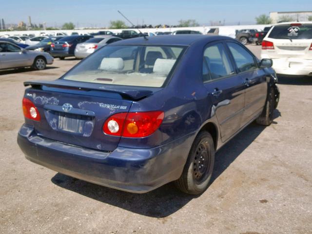 JTDBR32E730047264 - 2003 TOYOTA COROLLA CE BLUE photo 4