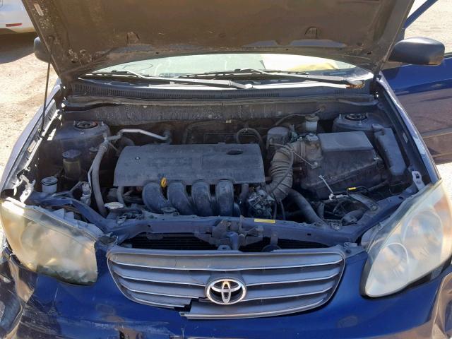 JTDBR32E730047264 - 2003 TOYOTA COROLLA CE BLUE photo 7