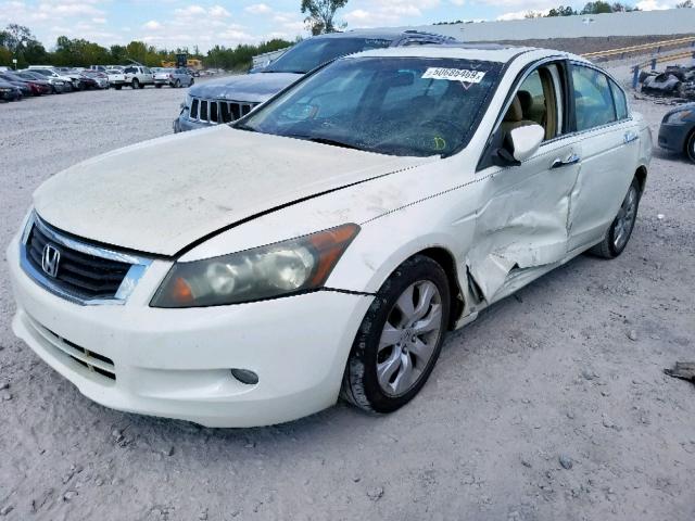 1HGCP36848A076321 - 2008 HONDA ACCORD EXL WHITE photo 2