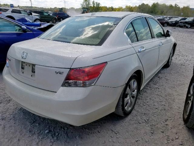 1HGCP36848A076321 - 2008 HONDA ACCORD EXL WHITE photo 4