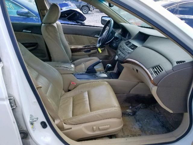 1HGCP36848A076321 - 2008 HONDA ACCORD EXL WHITE photo 5