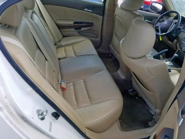 1HGCP36848A076321 - 2008 HONDA ACCORD EXL WHITE photo 6