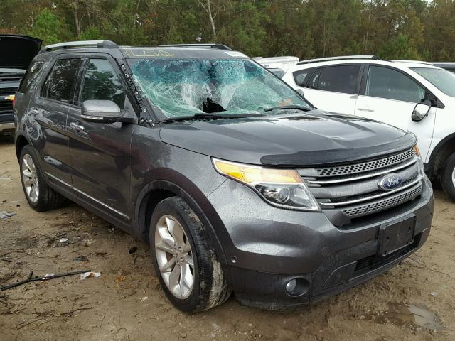 1FM5K7F87FGA82603 - 2015 FORD EXPLORER L GRAY photo 1