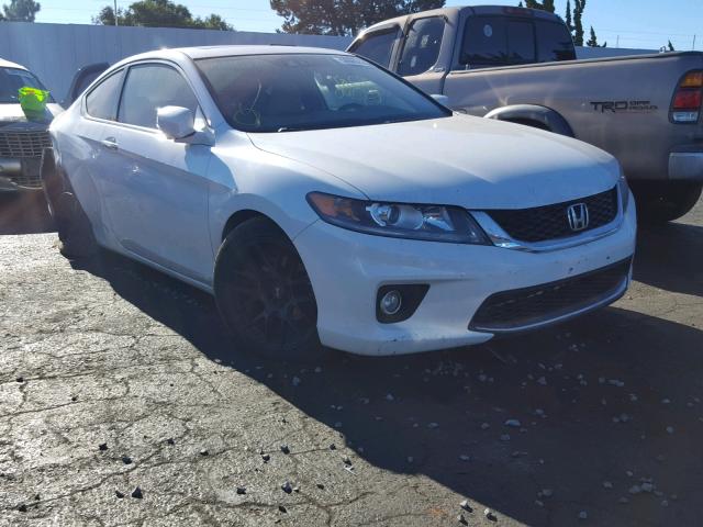 1HGCT1B82EA004941 - 2014 HONDA ACCORD EXL WHITE photo 1