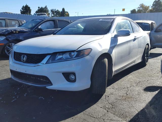 1HGCT1B82EA004941 - 2014 HONDA ACCORD EXL WHITE photo 2