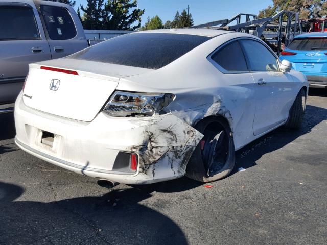 1HGCT1B82EA004941 - 2014 HONDA ACCORD EXL WHITE photo 4