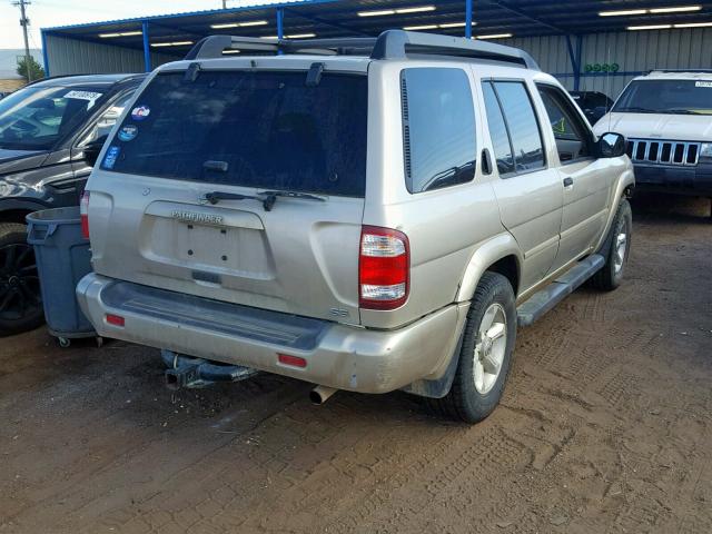 JN8DR09Y63W815986 - 2003 NISSAN PATHFINDER GOLD photo 4