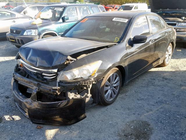 1HGCP2F82BA010707 - 2011 HONDA ACCORD EXL BLACK photo 2